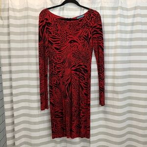 Alice and Olivia animal print dress